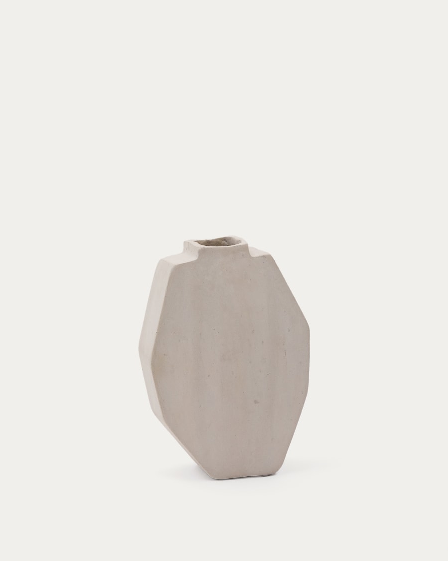Lahara grey papier-mâché vase 32cm