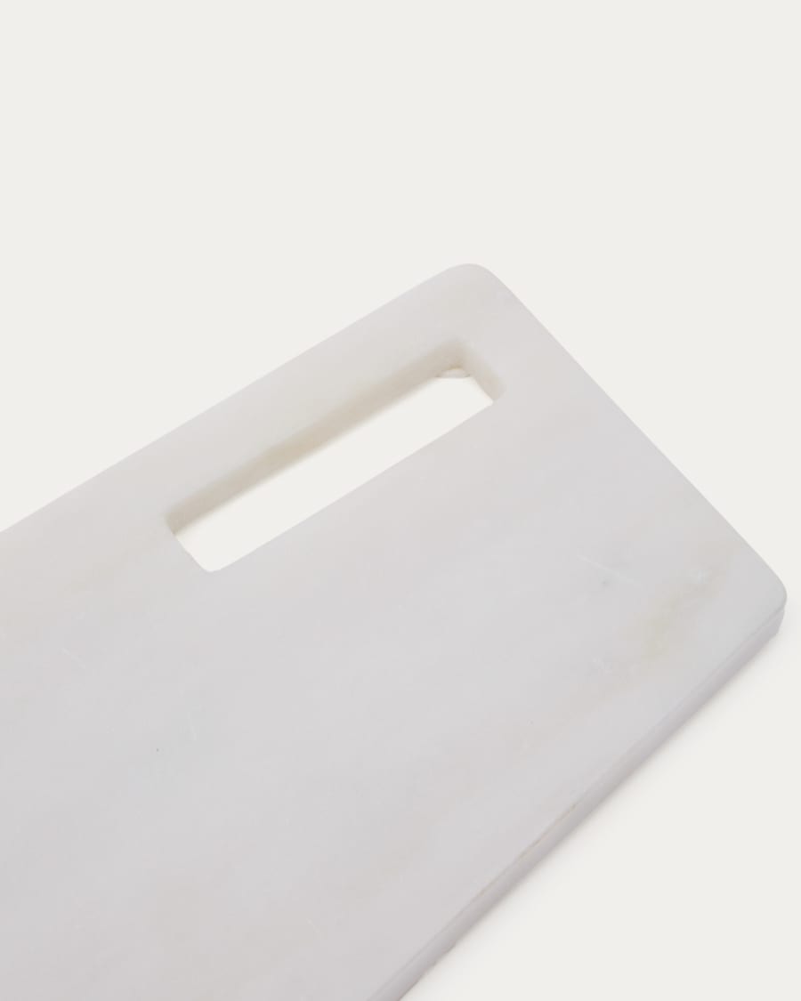Nira large serving board in black and white marble