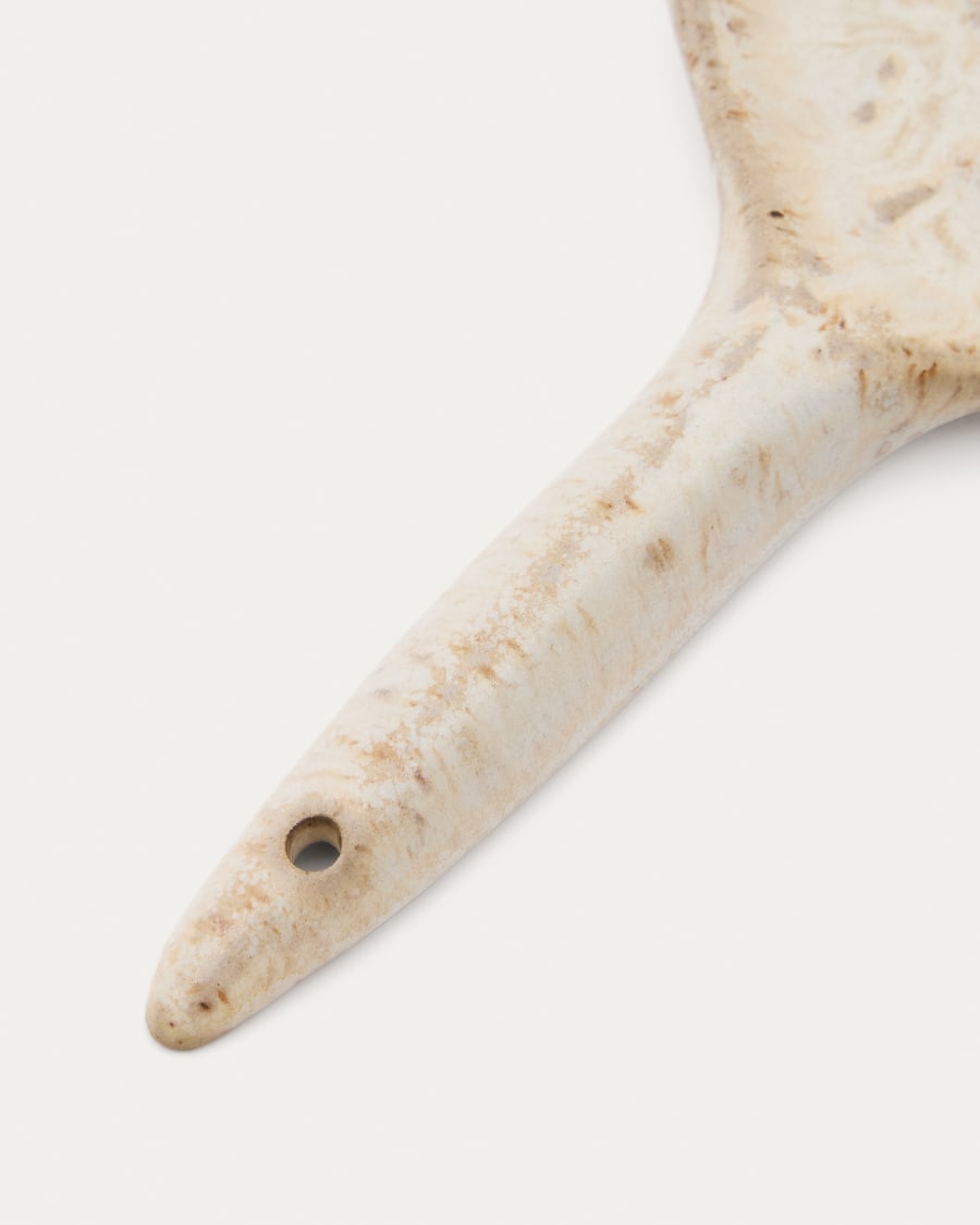 Löffel Zunel aus Keramik in Beige