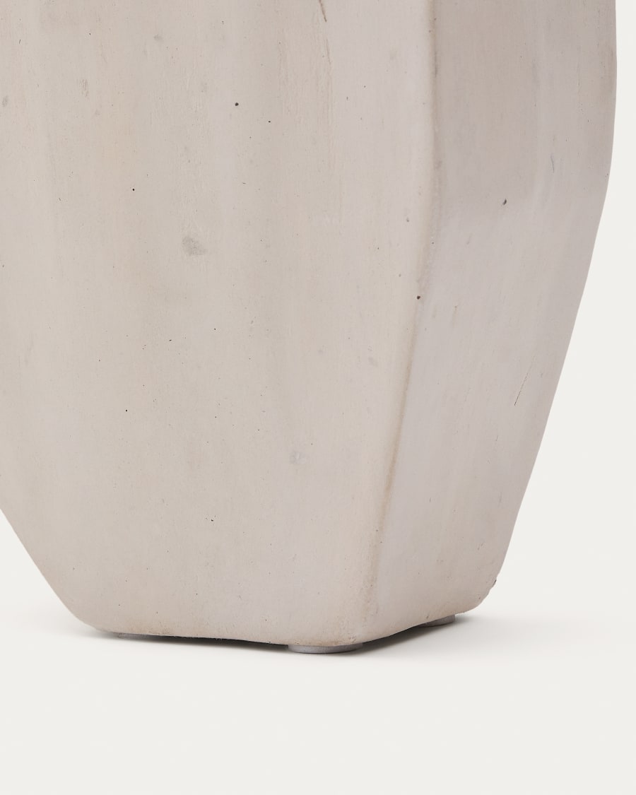 Lahara grey papier-mâché vase 32cm