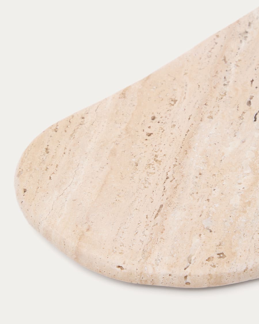 Zera serving board in beige marble