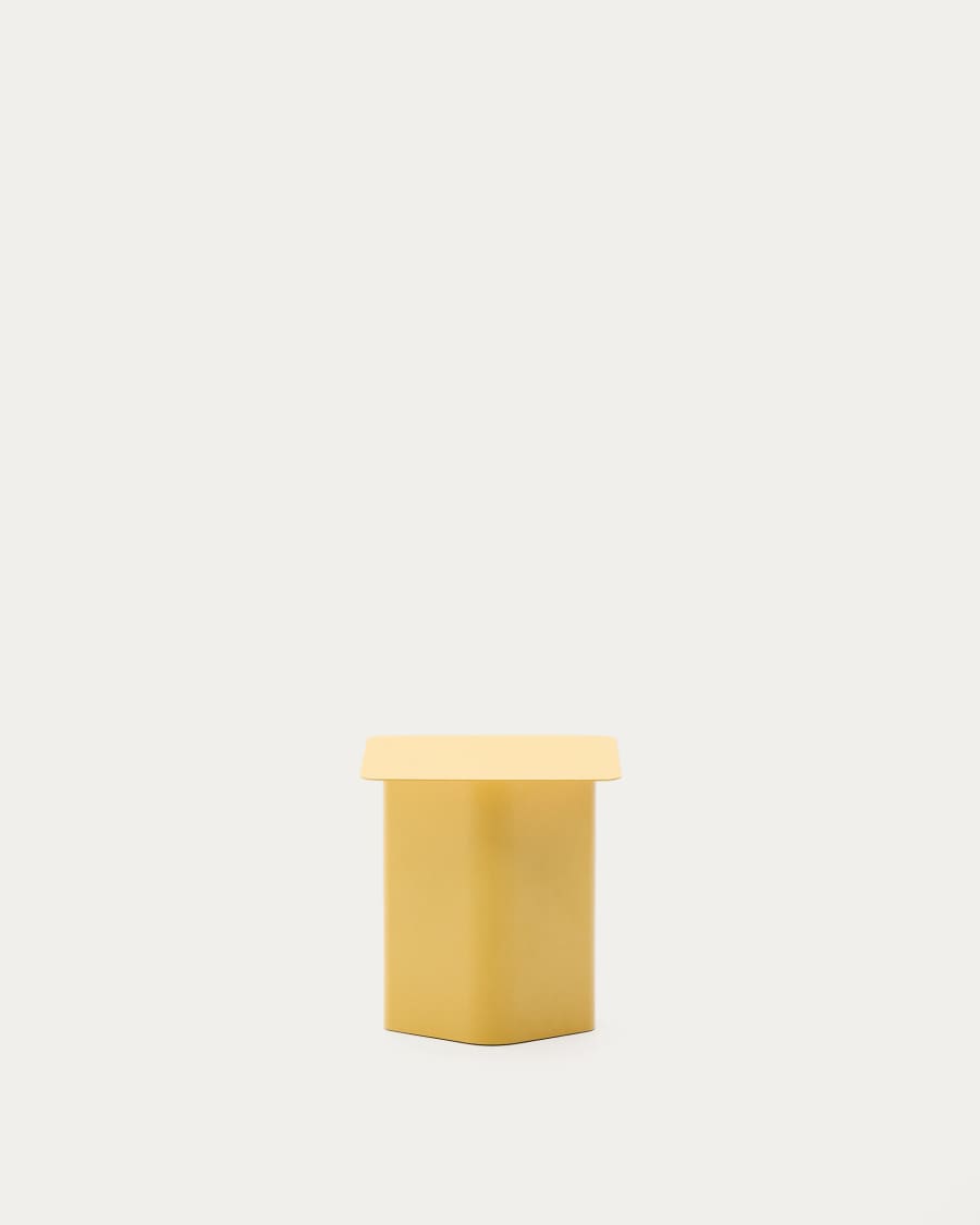 Arvin yellow iron side table 42 x 42cm
