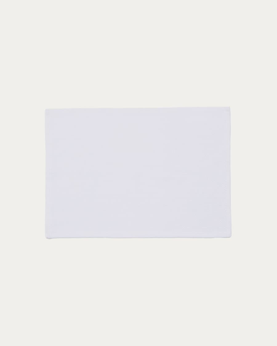 Badematte Erona 100% recycelte Baumwolle Weiß 50 x 70 cm