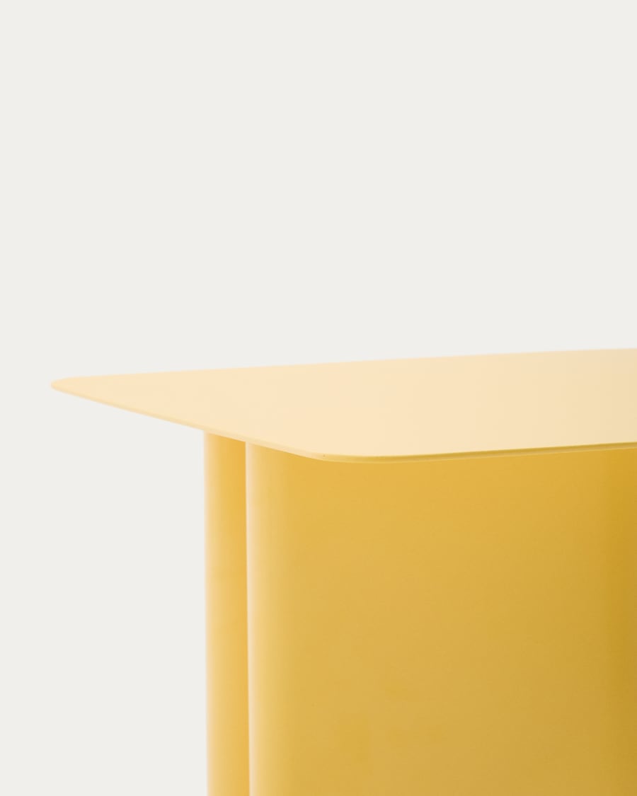 Arvin yellow iron side table 42 x 42cm