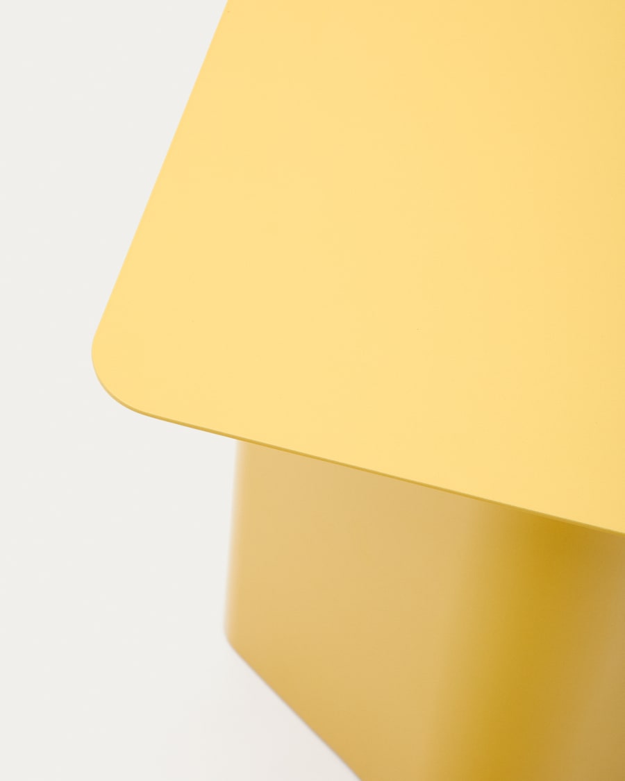 Arvin yellow iron side table 42 x 42cm