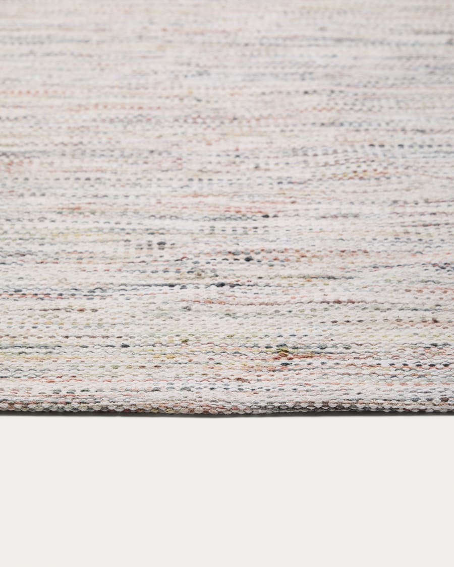 Naura multicoloured cotton rug 200 x 300cm