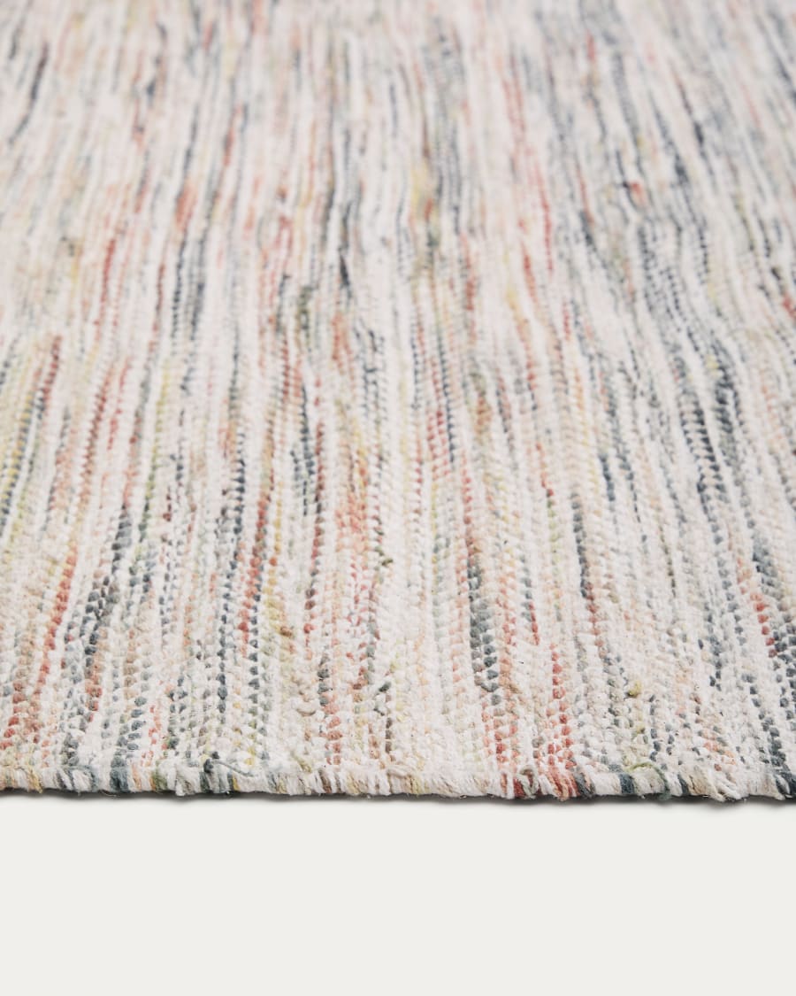 Naura multicoloured cotton rug 200 x 300cm