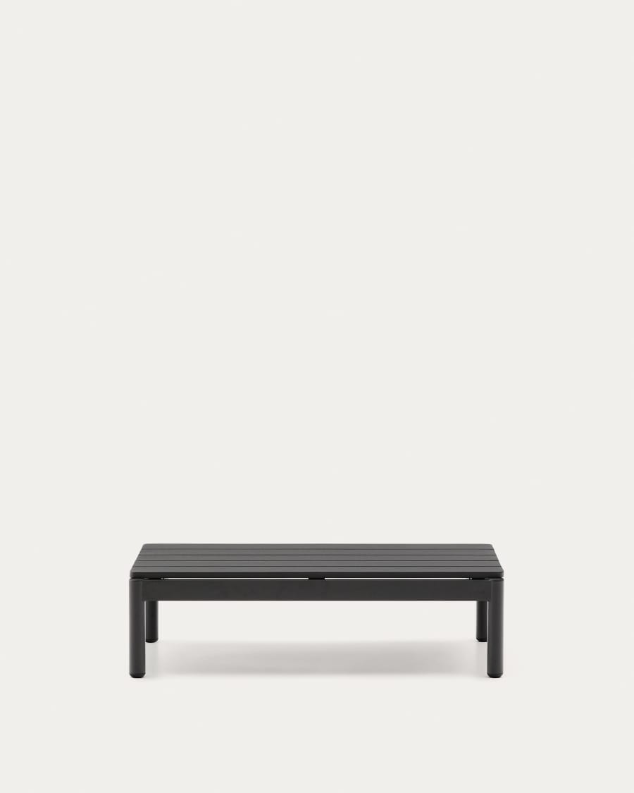 Sorells coffee table in grey aluminum 52,4 x 91 cm