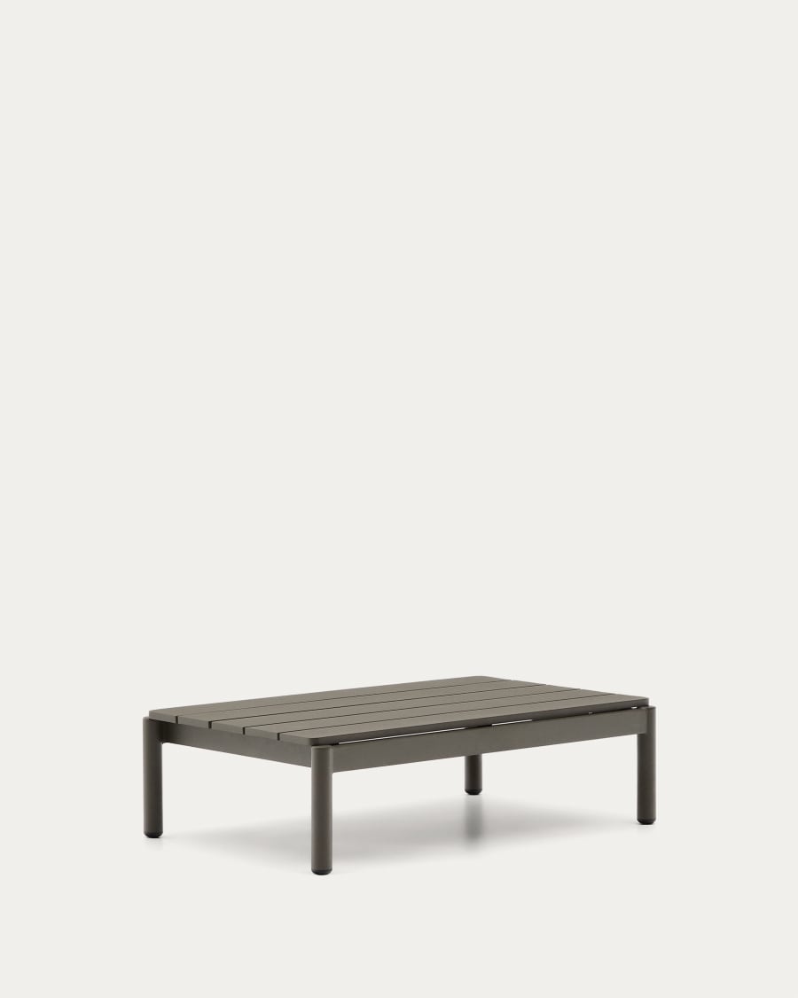 Couchtisch Sorells aus grünem Aluminium 52,4 x 91 cm