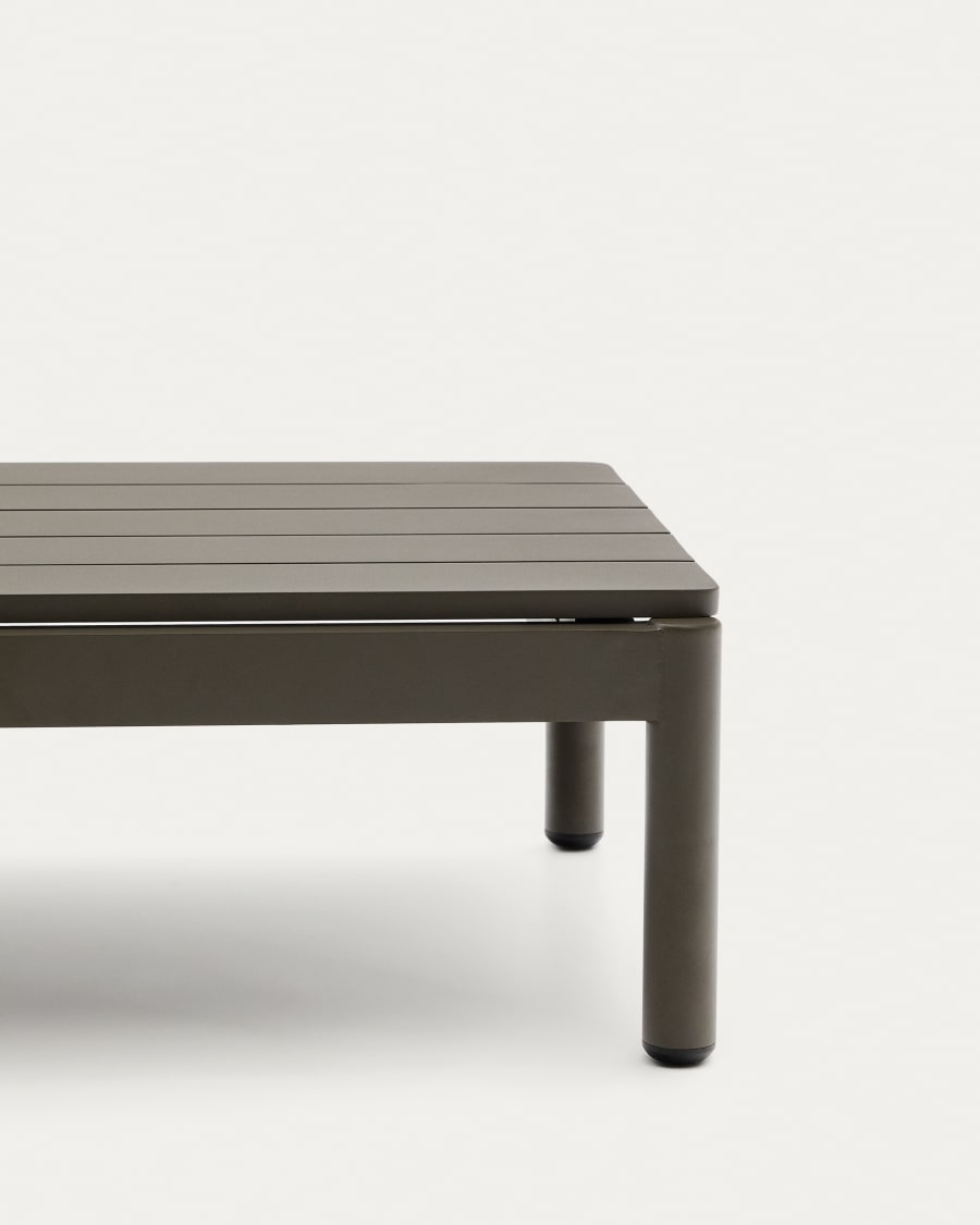 Couchtisch Sorells aus grünem Aluminium 52,4 x 91 cm