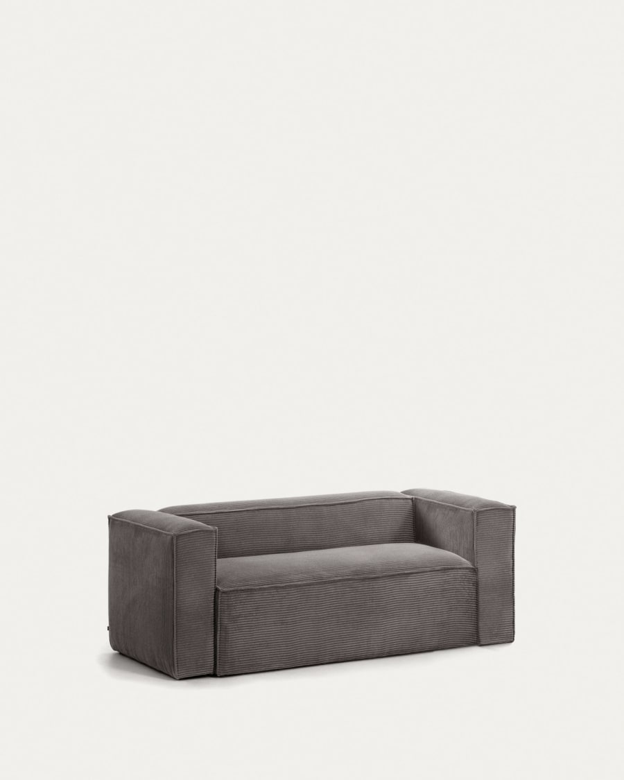 Blok 2-seater sofa thick grey corduroy 210 cm