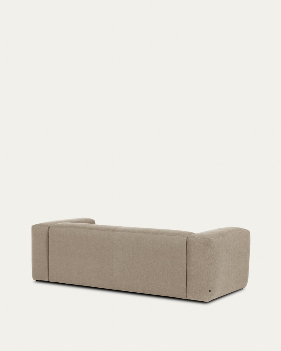 Blok 2-seater sofa beige chenille 210 cm