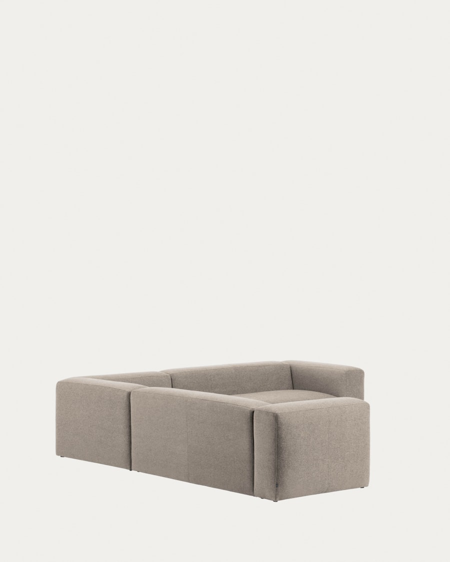 Blok 4-seater corner sofa beige chenille 290 x 290 cm