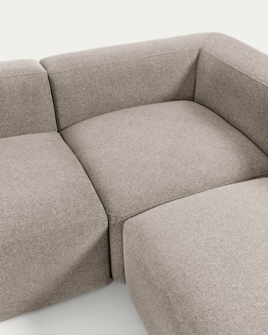 Blok 4-seater corner sofa beige chenille 290 x 290 cm