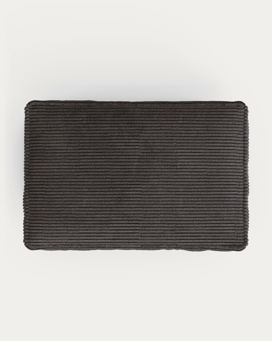 Blok cushion thick grey corduroy 40 x 60 cm