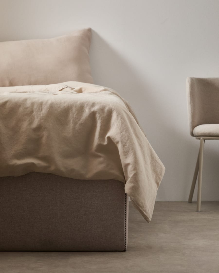 Matters folding sofa in beige for a 90 x 190 cm mattress