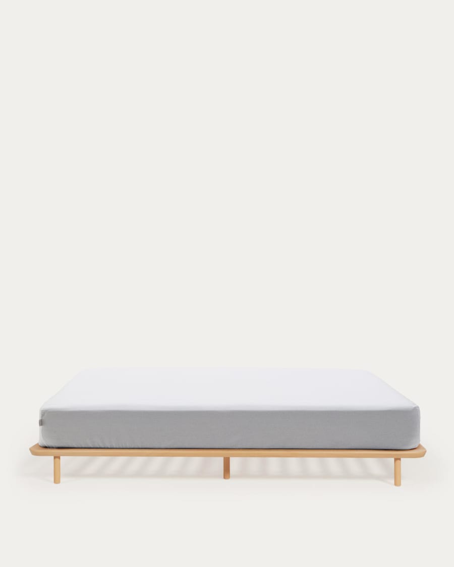 Anielle bed made from solid ash wood for a 160 x 200 cm mattress