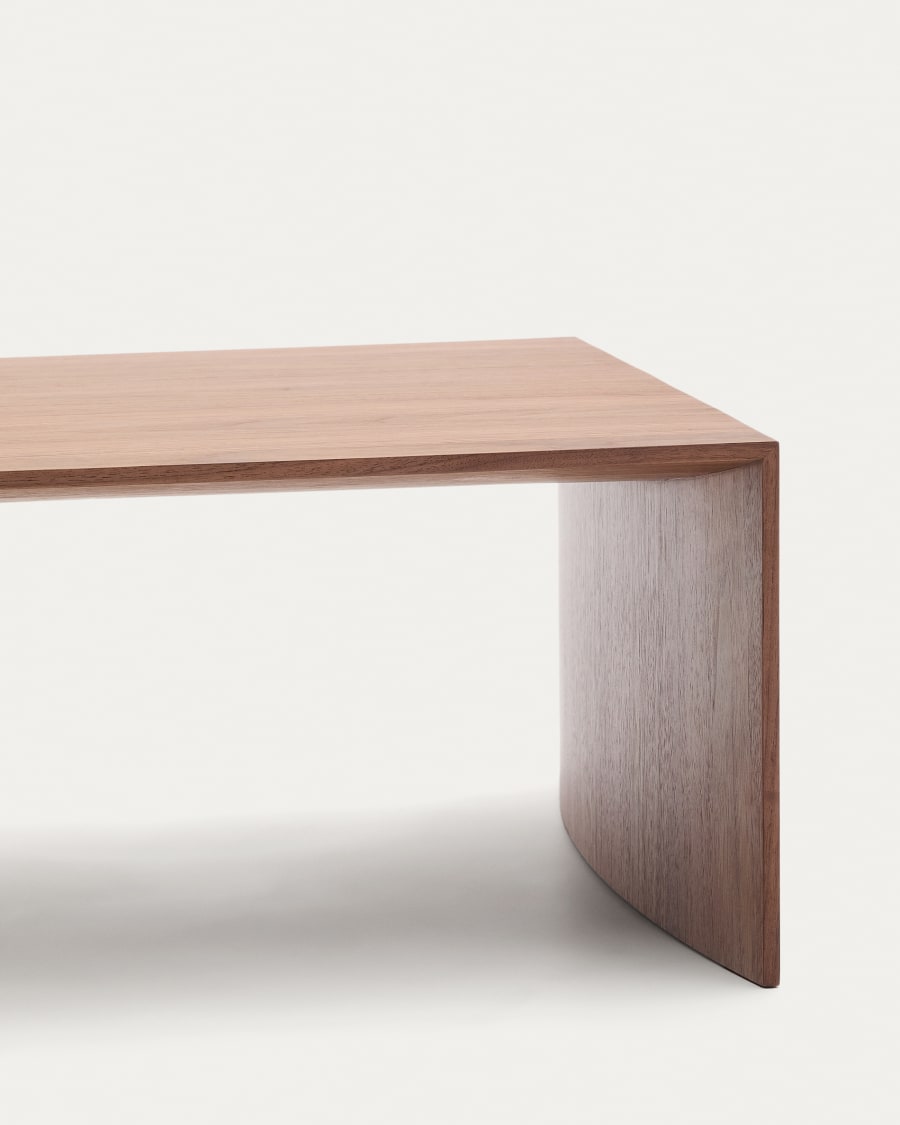 Litto walnut veneer coffee table, 140 x 70 cm