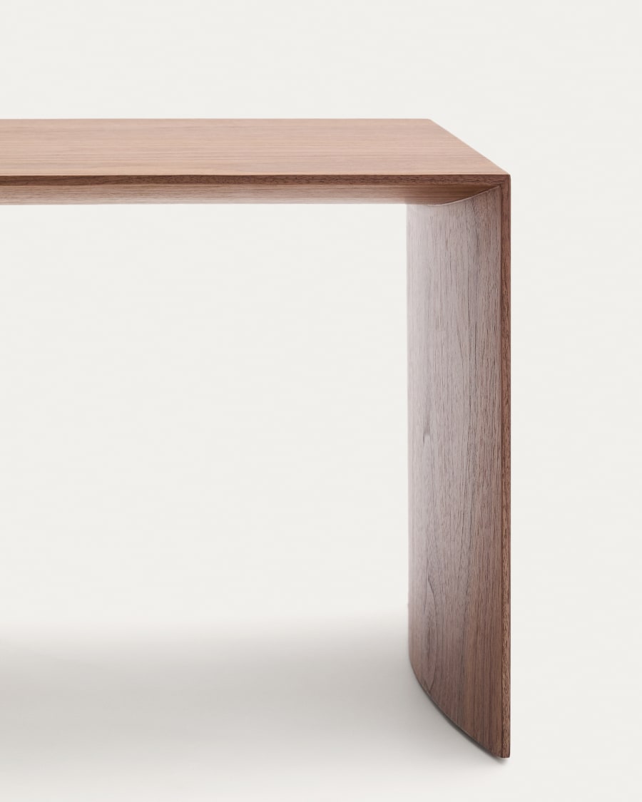 Litto walnut veneer side table, 55 x 40 cm