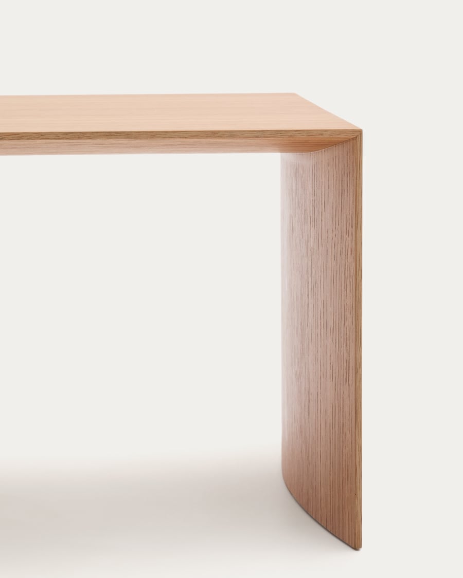 Litto oak veneer side table, 55 x 40 cm
