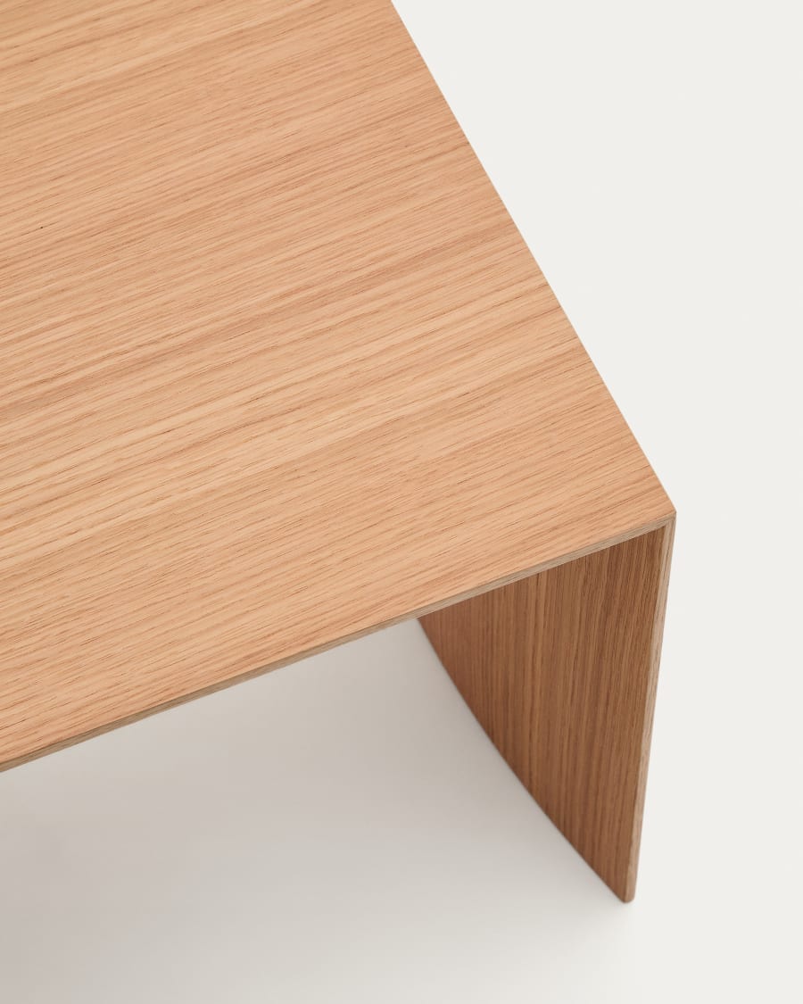 Litto oak veneer side table, 55 x 40 cm