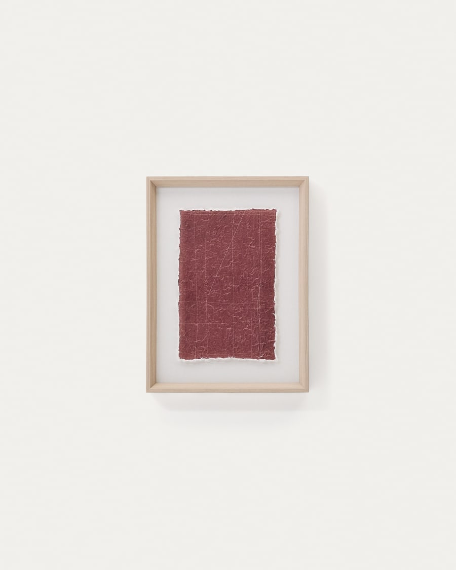 Durkan maroon picture on recycled paper 30 x 40cm