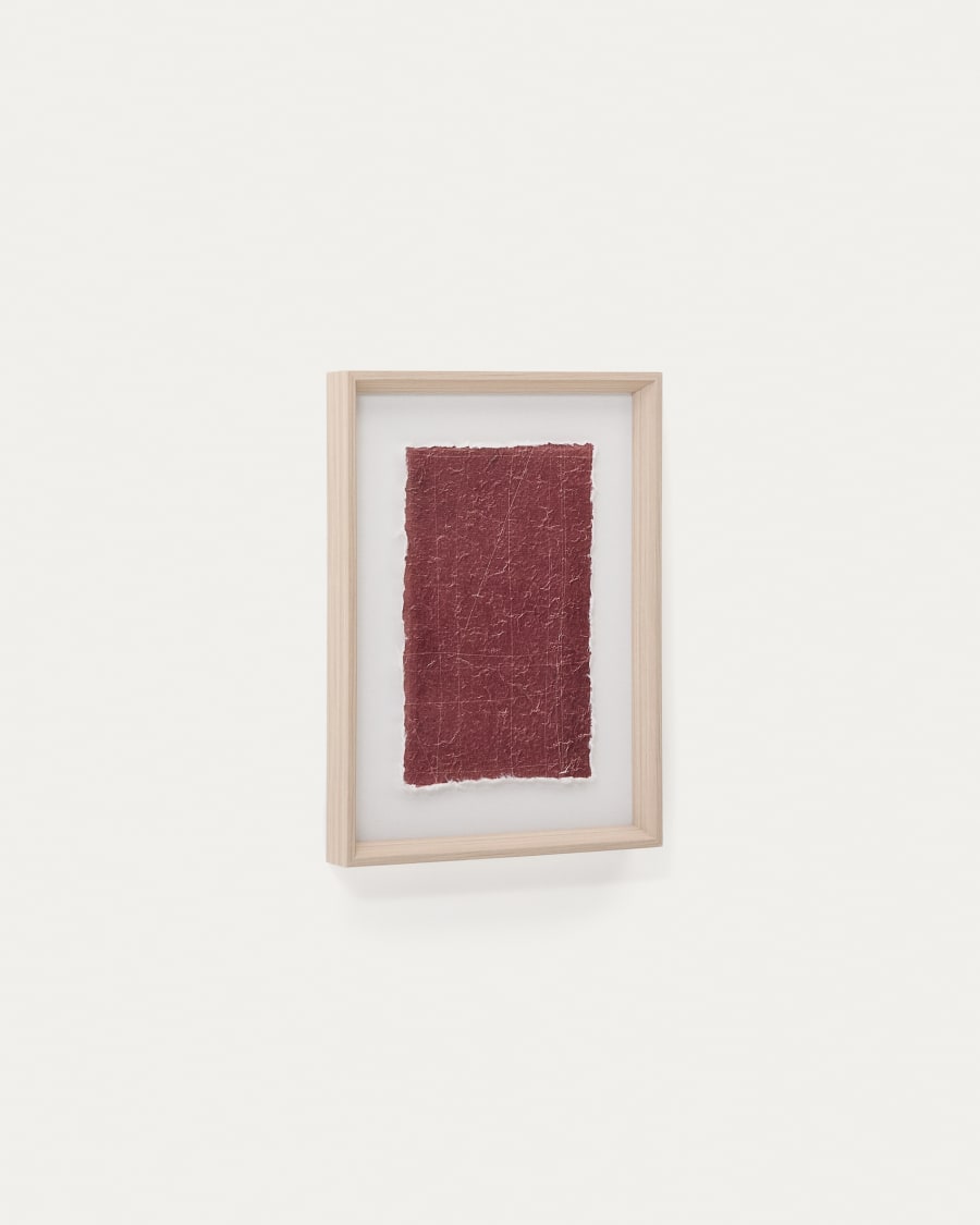Durkan maroon picture on recycled paper 30 x 40cm