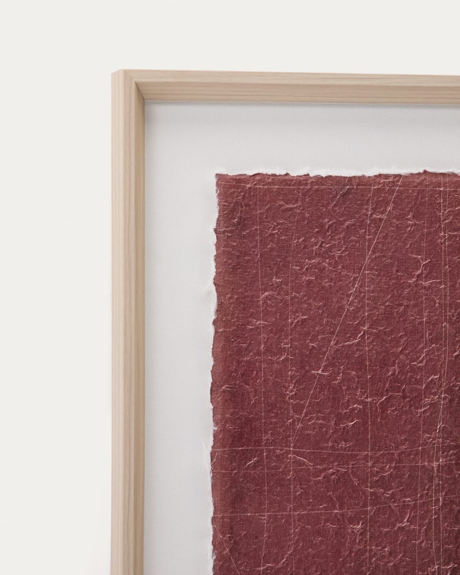 Durkan maroon picture on recycled paper 30 x 40cm