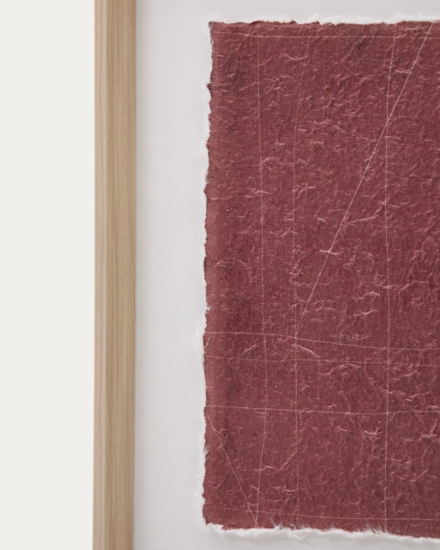 Durkan maroon picture on recycled paper 30 x 40cm