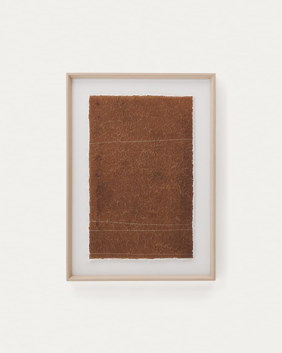 Durkan picture on brown recycled paper, 50 x 70 cm