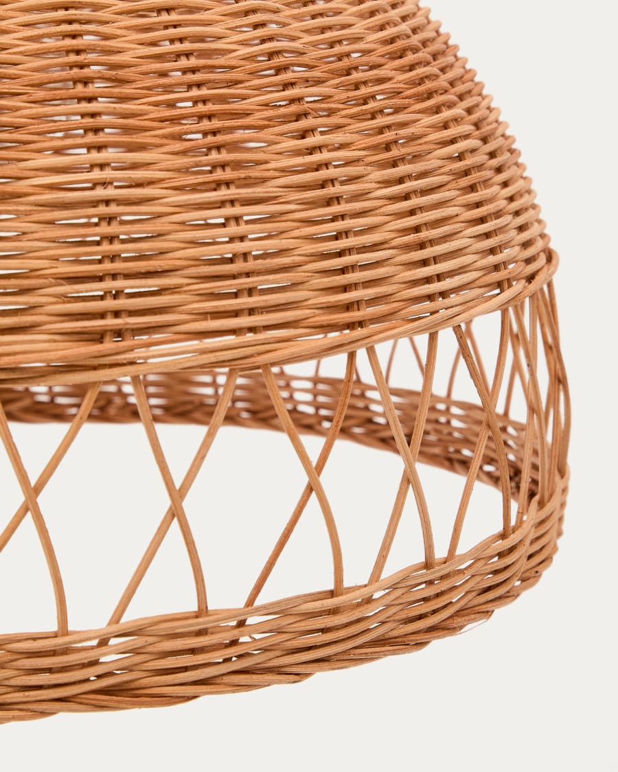 Loura rattan ceiling lamp shade with natural finish Ø40cm