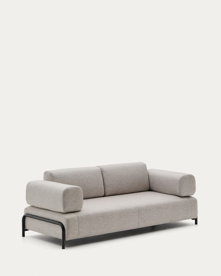 Compo 3 seater sofa in Beige-Grey, 232 cm