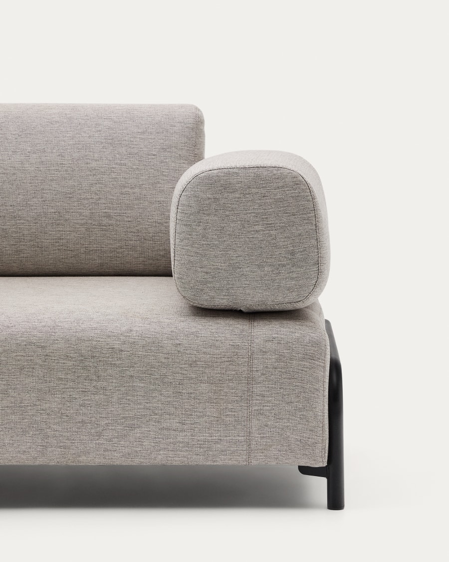 Compo 3 seater sofa in Beige-Grey, 232 cm