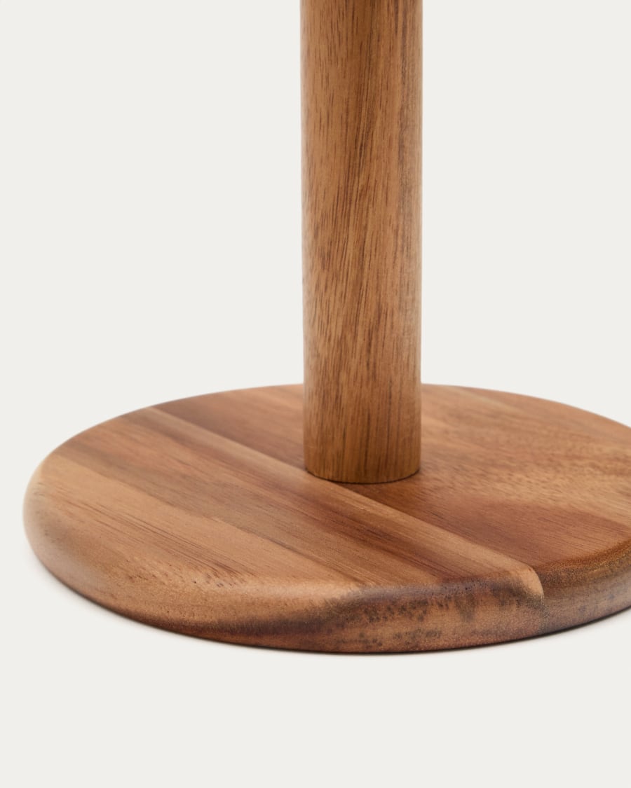 Nukha kitchen roll holder in FSC 100% acacia wood