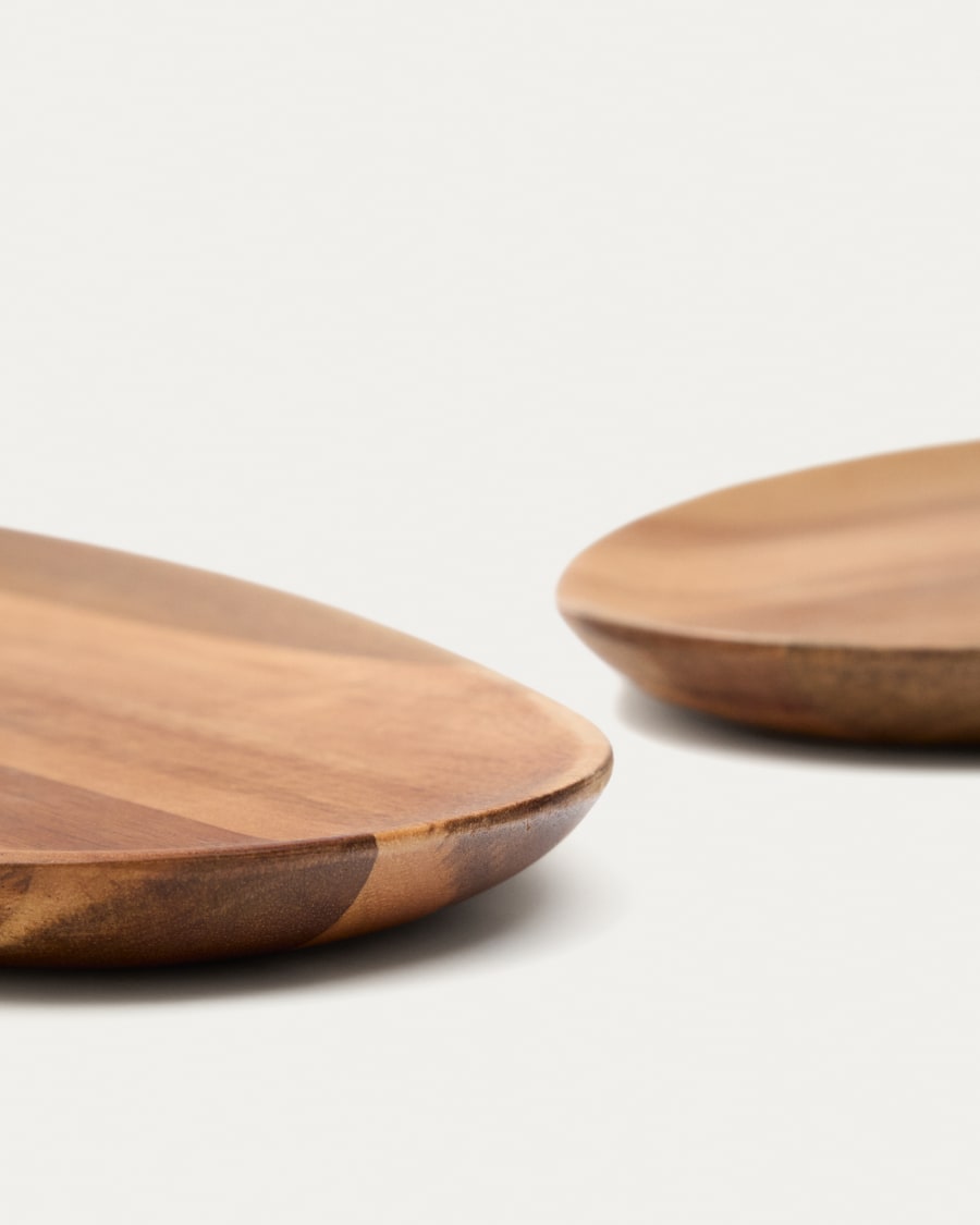 Nukha set of 2 serving boards in FSC 100% acacia wood