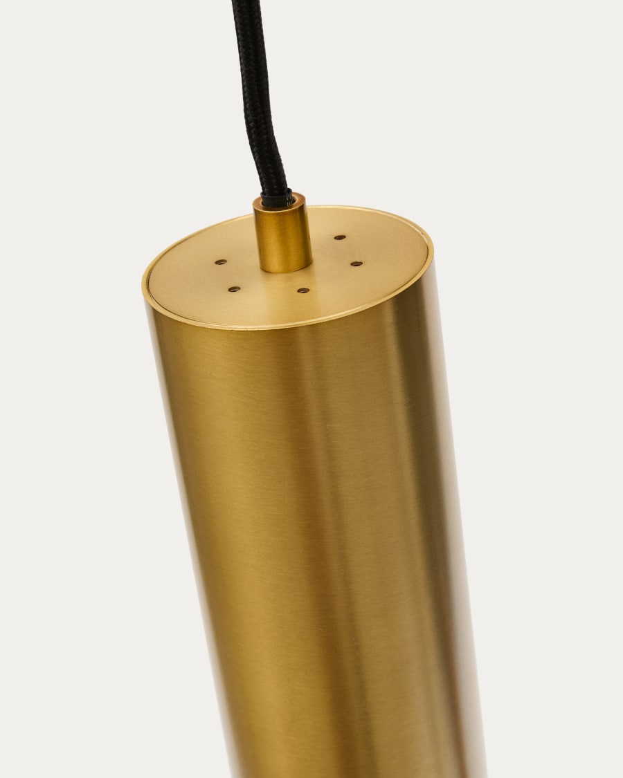 Deckenleuchte Andia aus Aluminium mit goldfarbenem Finish