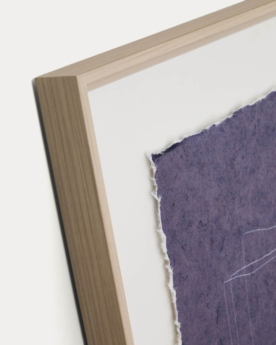 Bild Durkan aus Recyclingpapier blau 50 x 70 cm