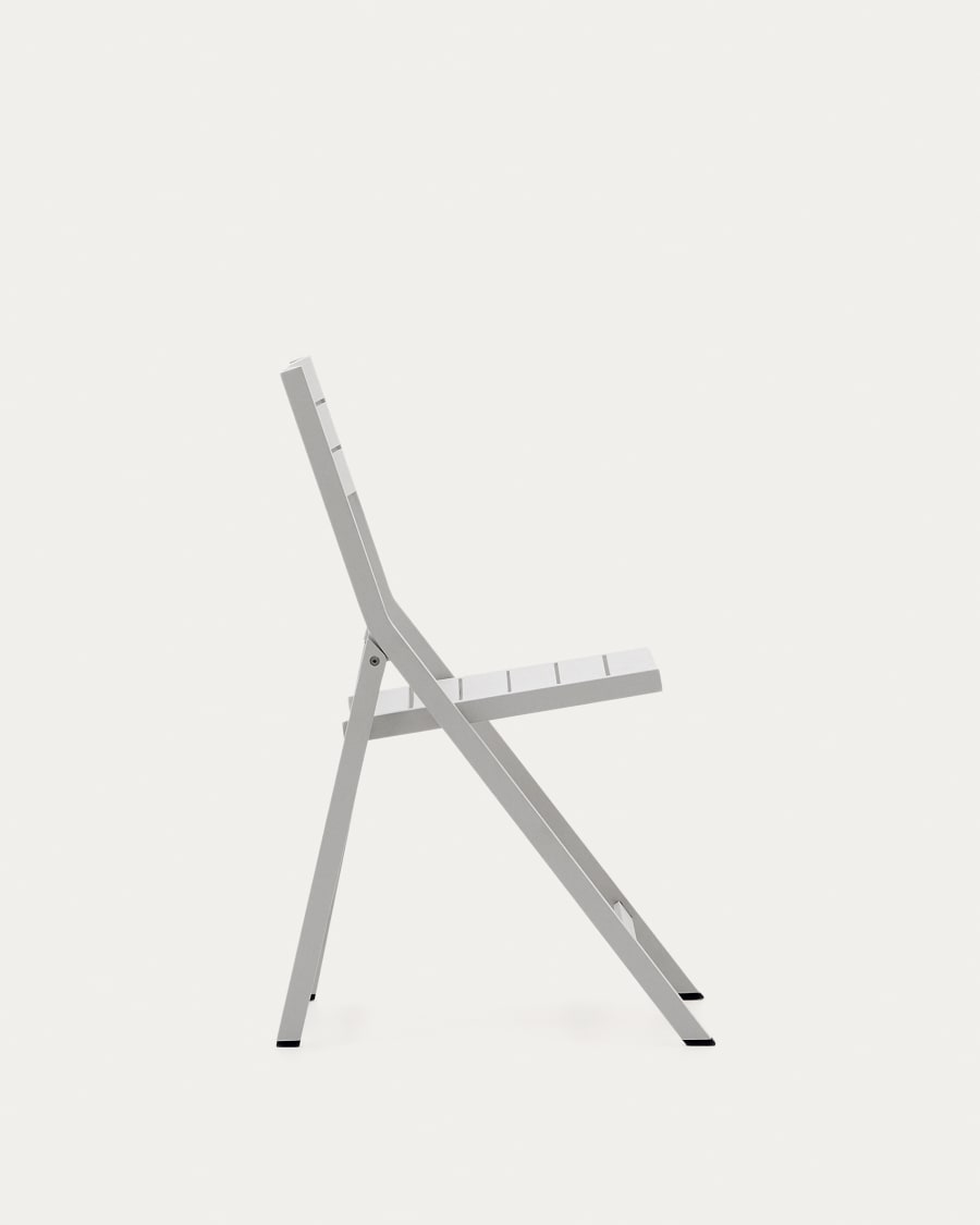 Folding outdoor chair Torreta made of aluminum with light