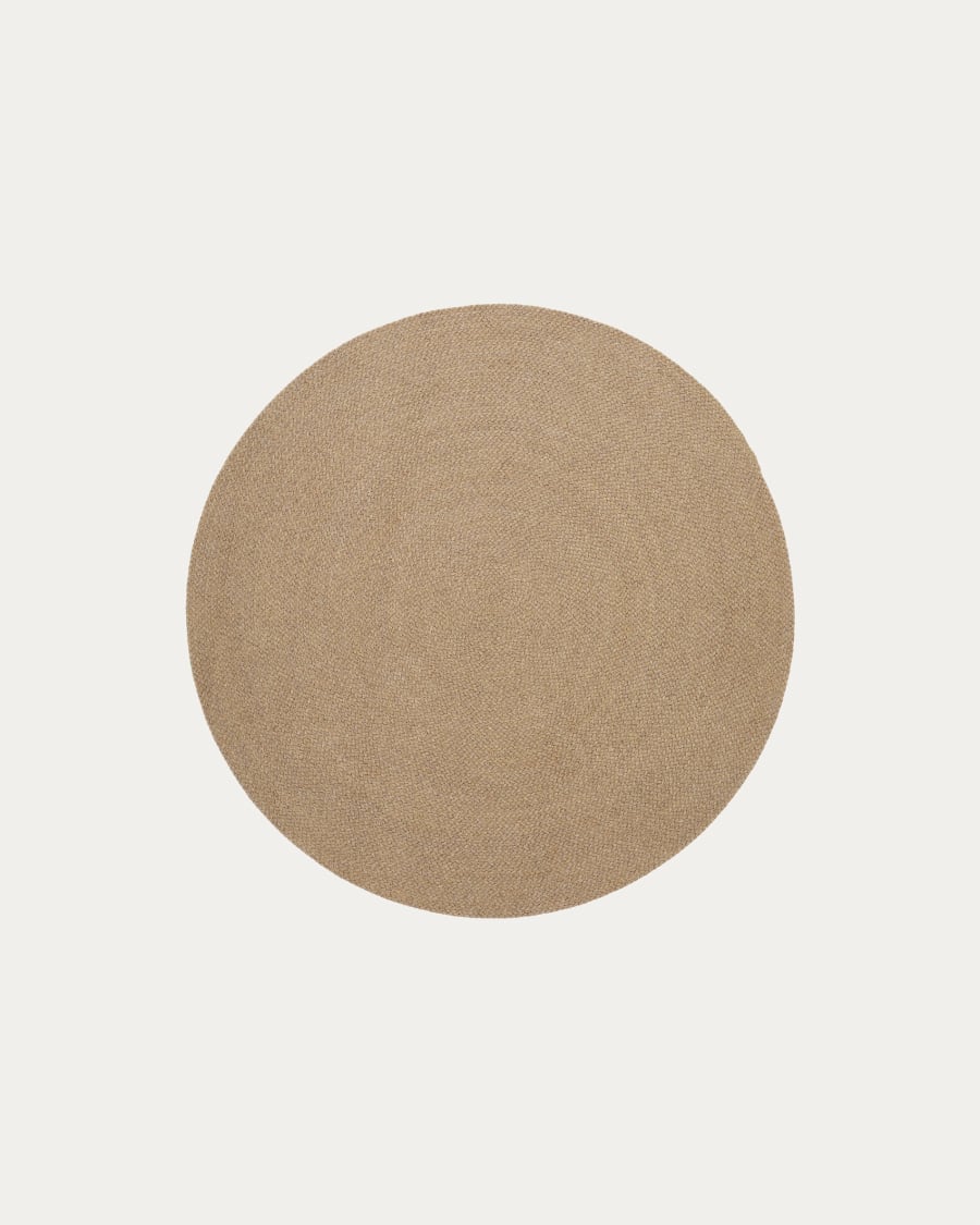 Rug Despas in synthetic fibers beige Ø150 cm