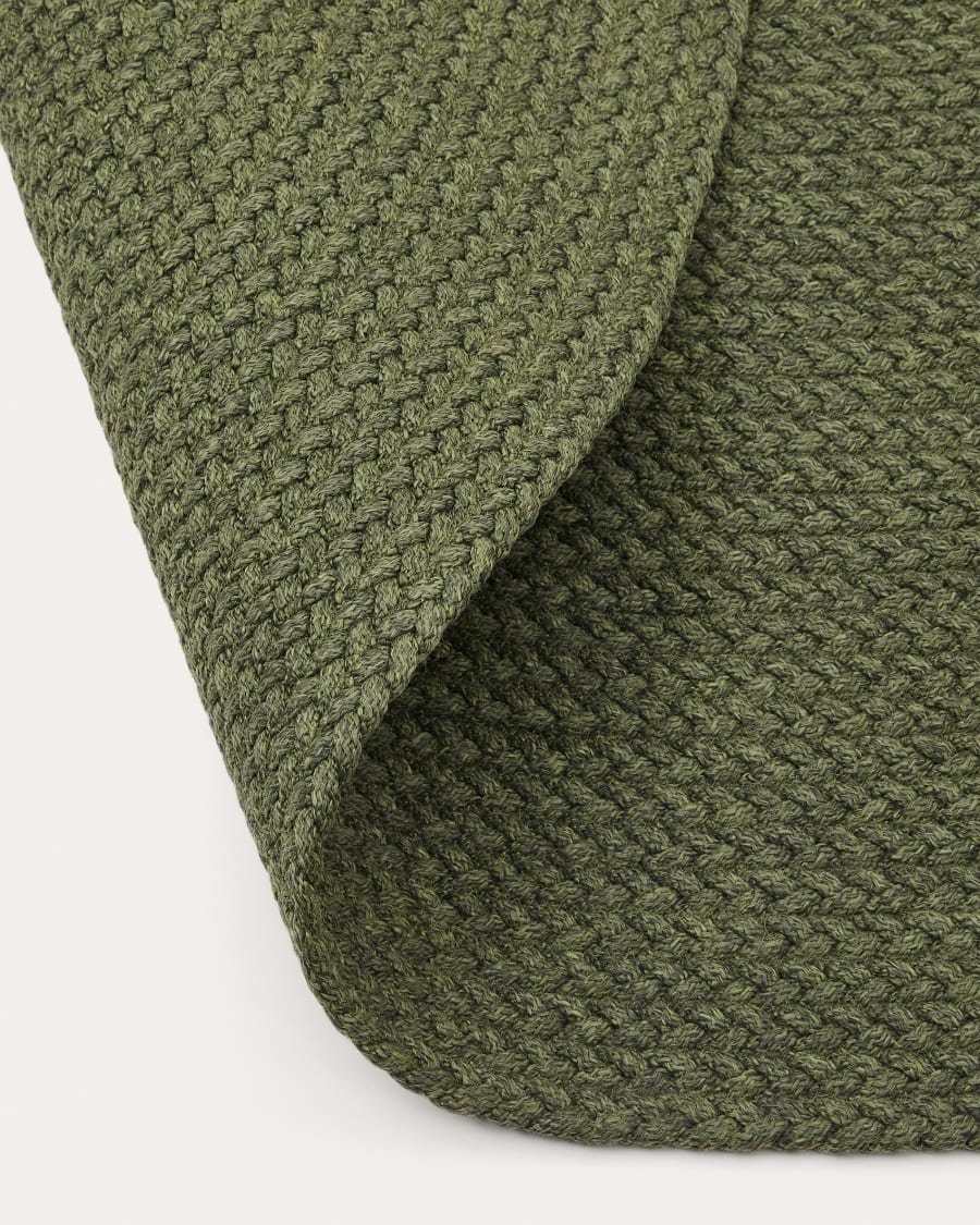 Rug Despas in synthetic fibers green Ø150 cm