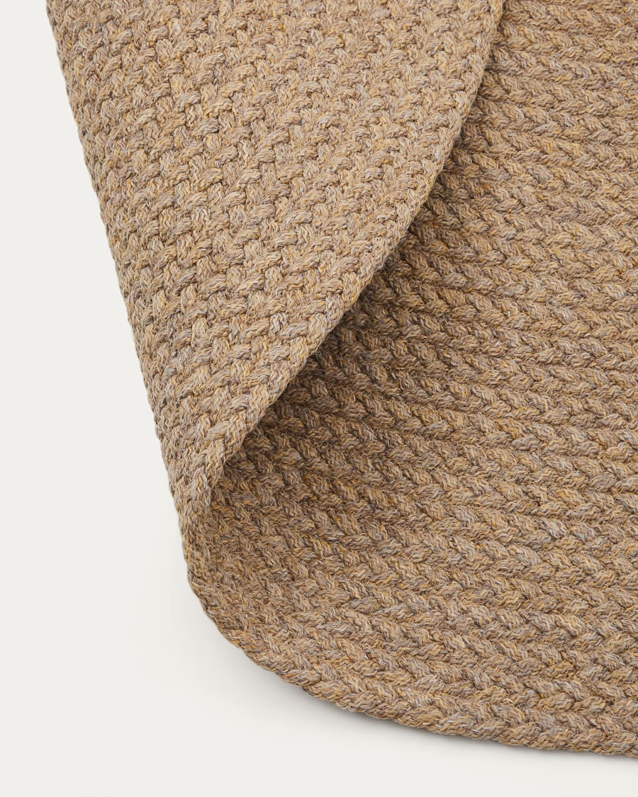 Rug Despas in synthetic fibers beige Ø150 cm