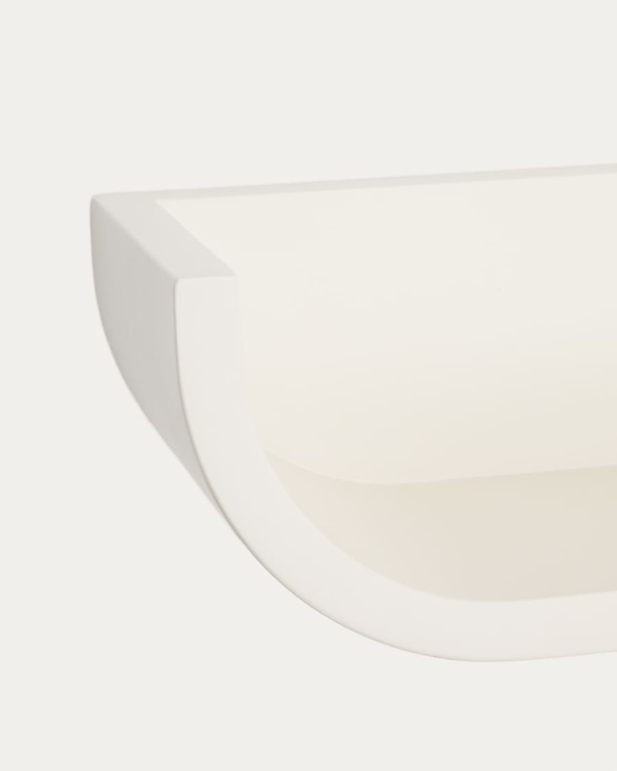 Salaya shelf in lacquered beige ash laminated plywood 60 x 12 cm