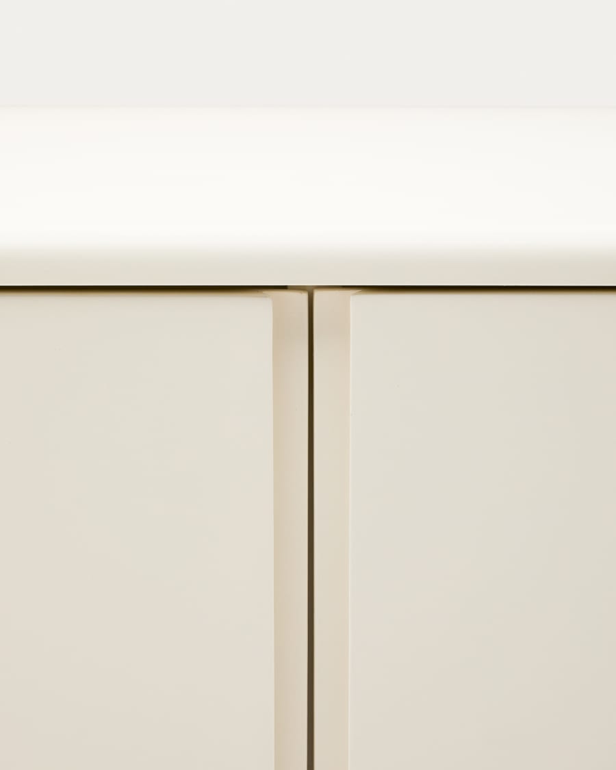 Salaya bathroom furniture in lacquered beige ash laminated plywood 90 x 45 cm