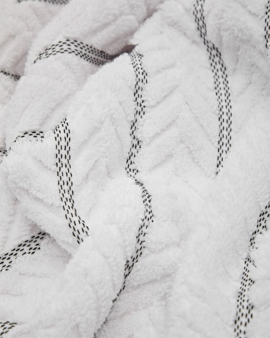 Rune bath towel 100% cotton jacquard white 70 x 140 cm