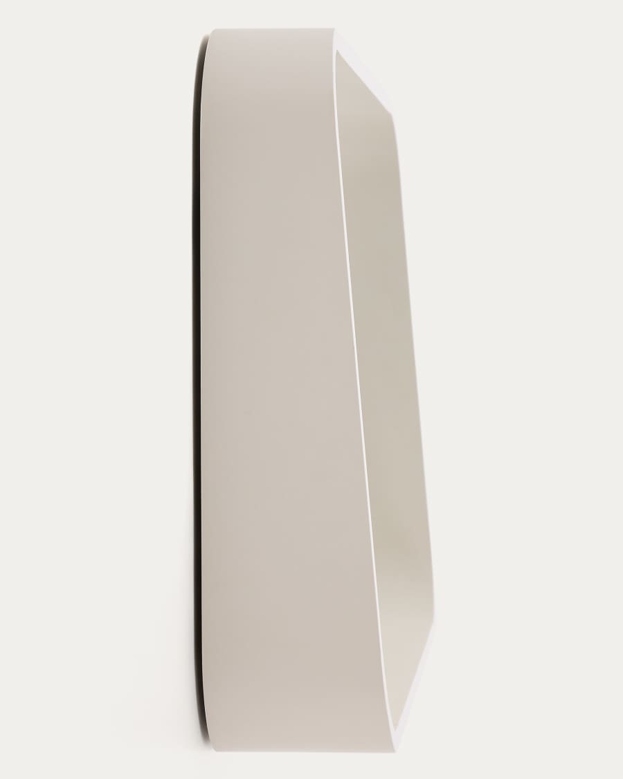 Salaya mirror in lacquered beige ash laminated plywood 90 x 60 cm