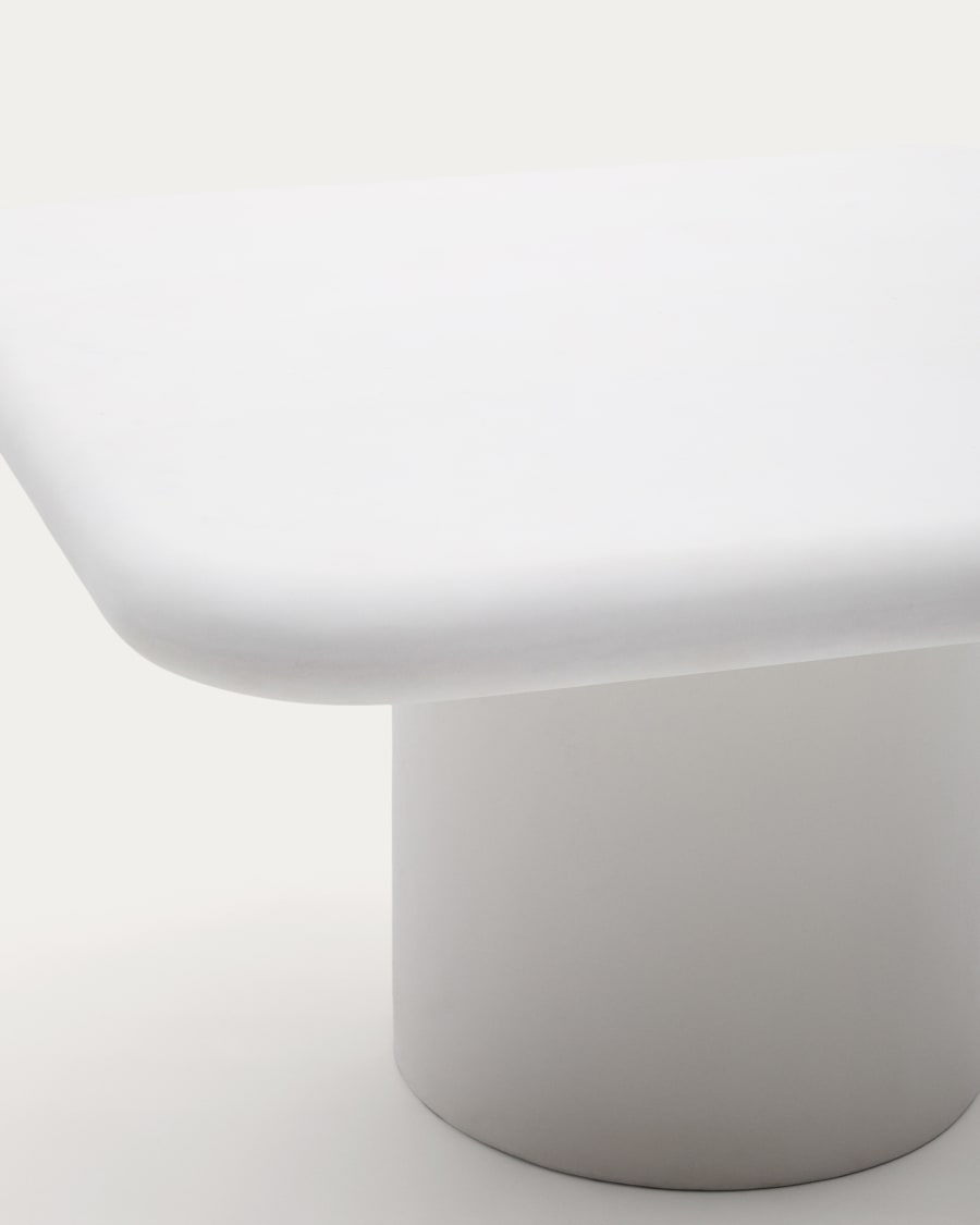 Addaia white cement table 135 x 135cm
