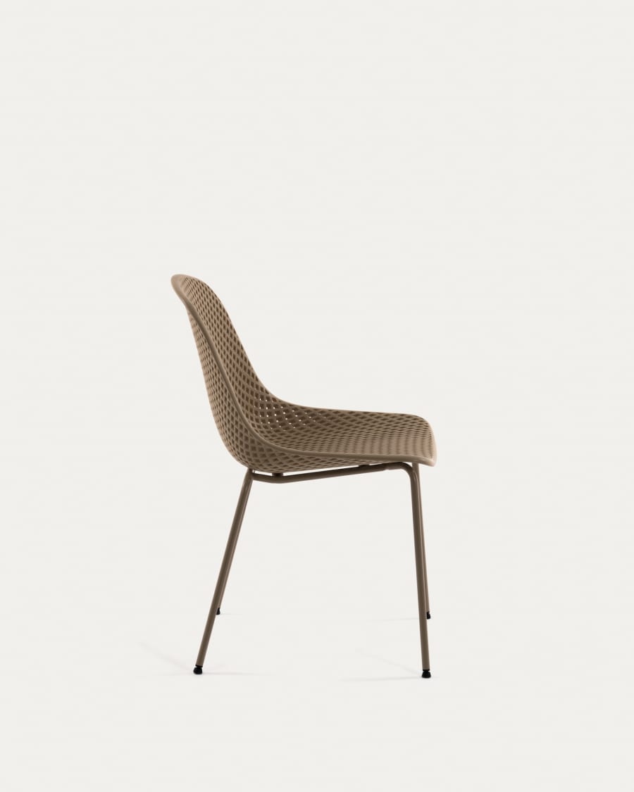 Quinby outdoor dining chair in beige