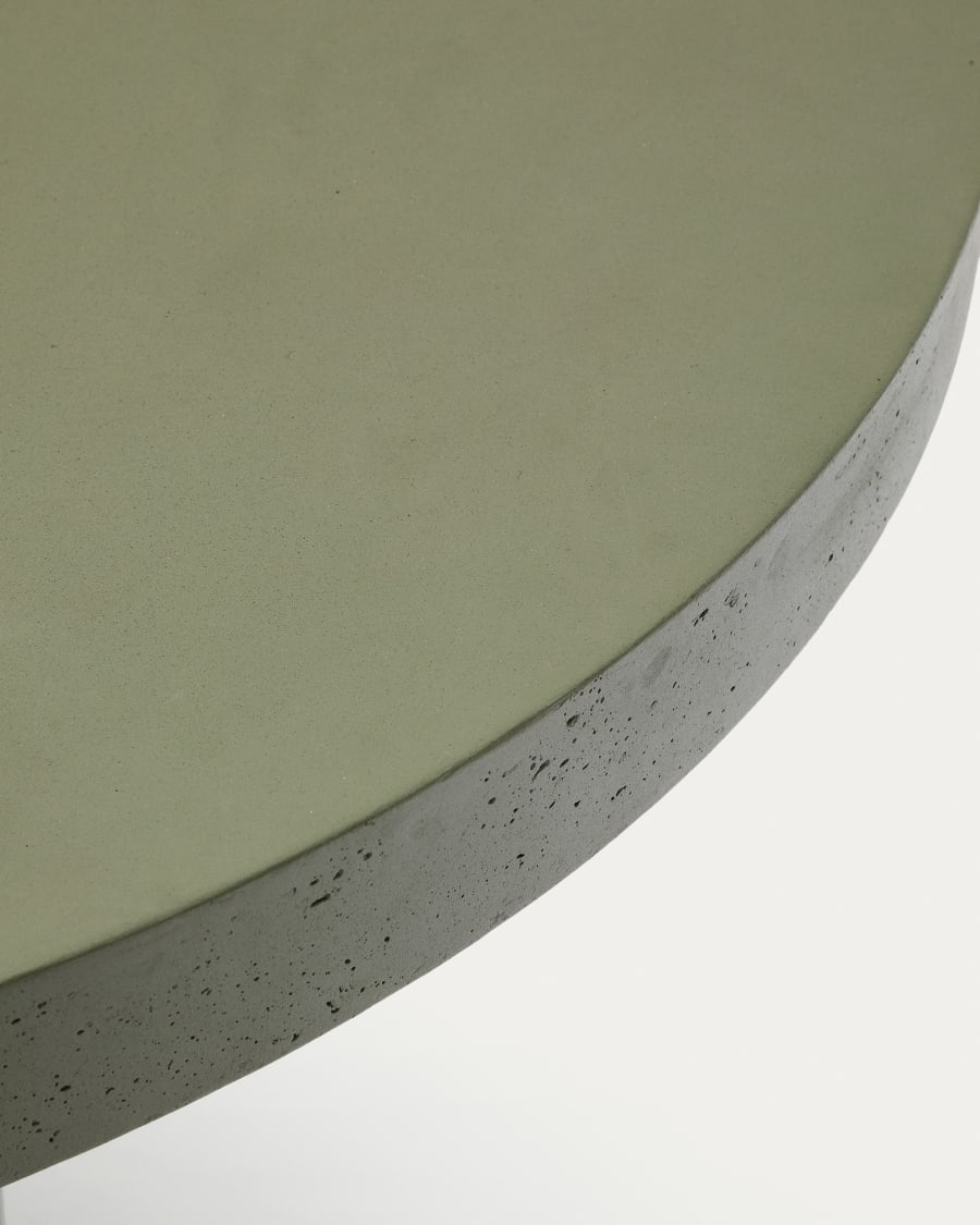 Aiguablava green cement round table Ø120cm