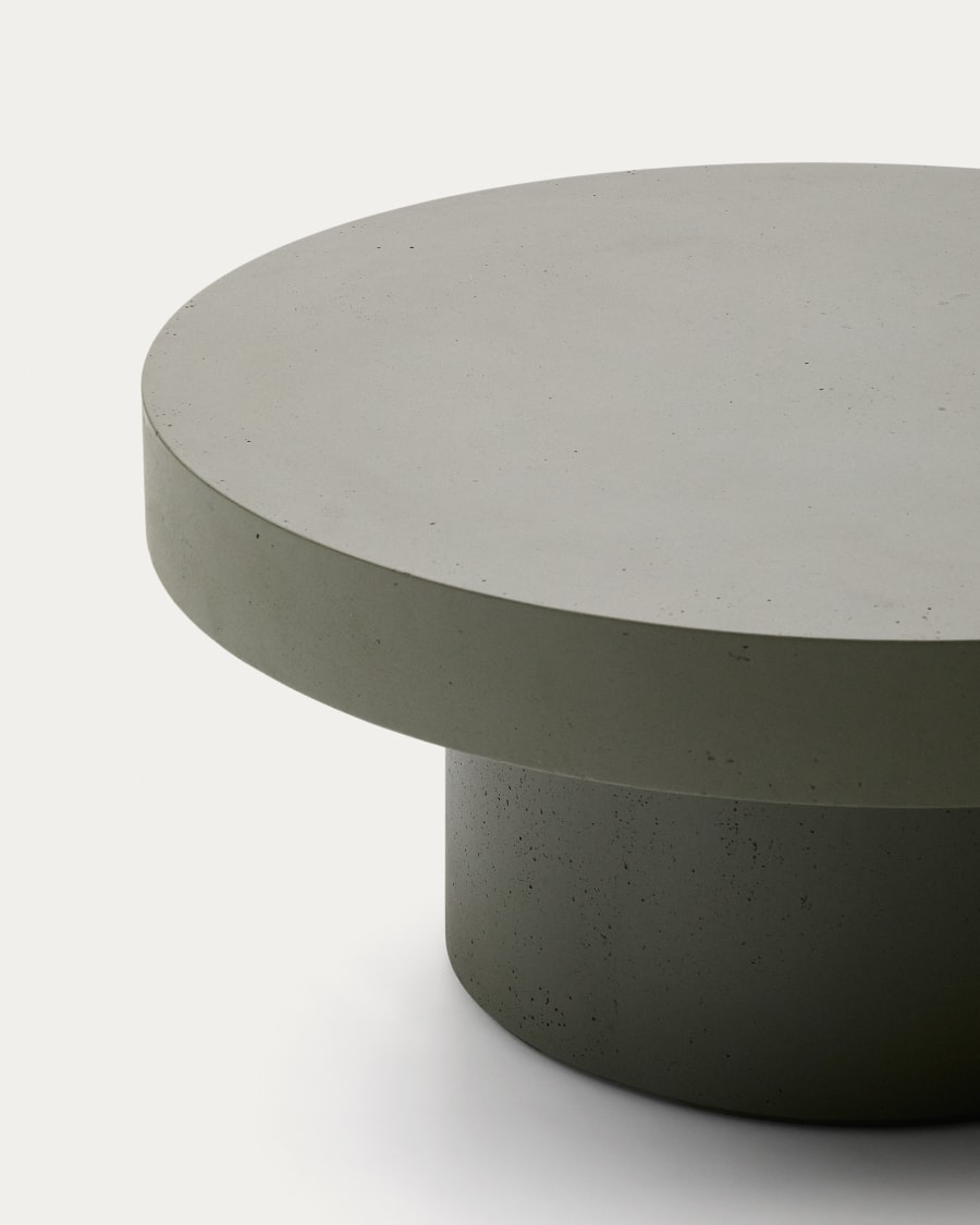 Aiguablava green cement coffee table Ø66cm