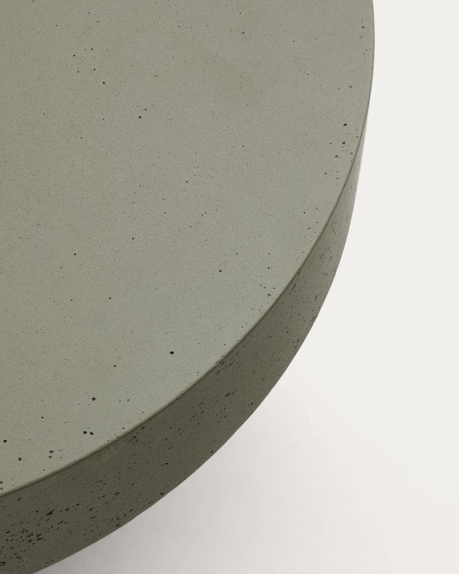 Aiguablava green cement coffee table Ø90cm